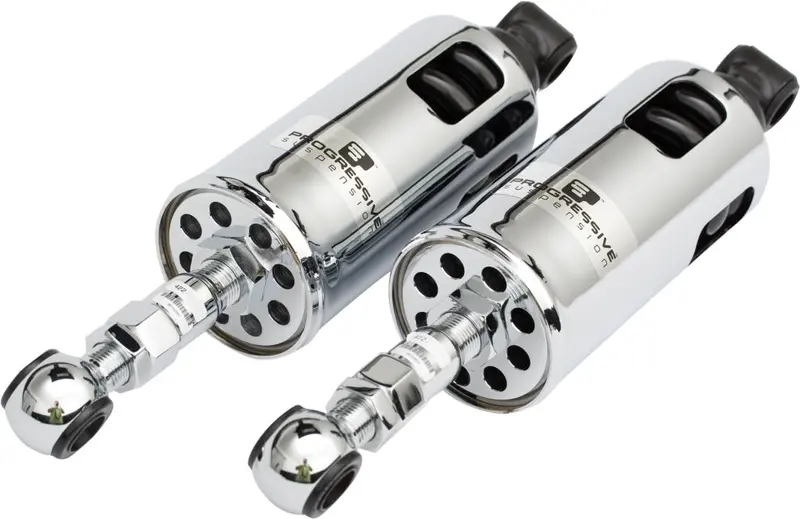Progressive Suspension 422 Series Chrome Shock Kit For Harley Davidson Softail 1