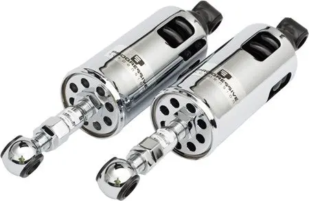 Progressive Suspension 422 Series Heavy Duty Chrome Shocks For 89-99 Harley Davidson Softail Models 1