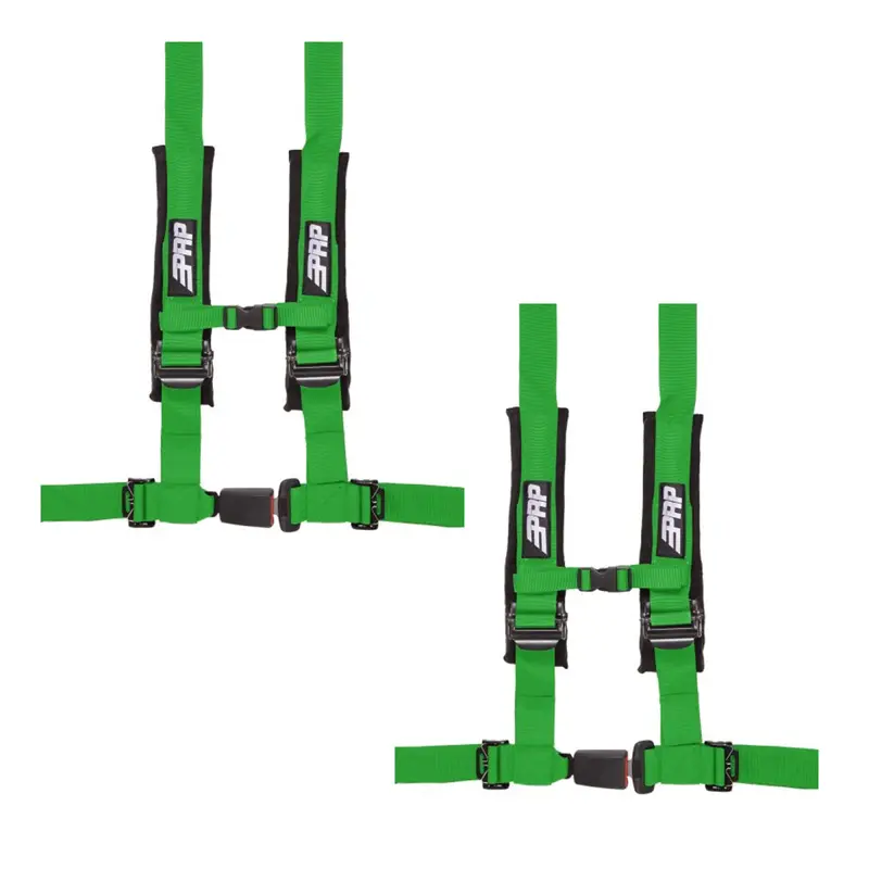 Prp 4.2 Green 4-Point Adjustable 2" Belt Harness Pair With Auto Style Latch 1