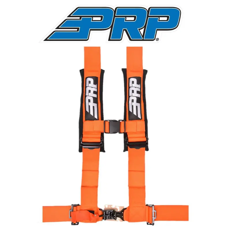 Prp 4.3 Orange 4-Point Adjustable Harness With 3" Belts & Sewn In Shoulder Pads 1