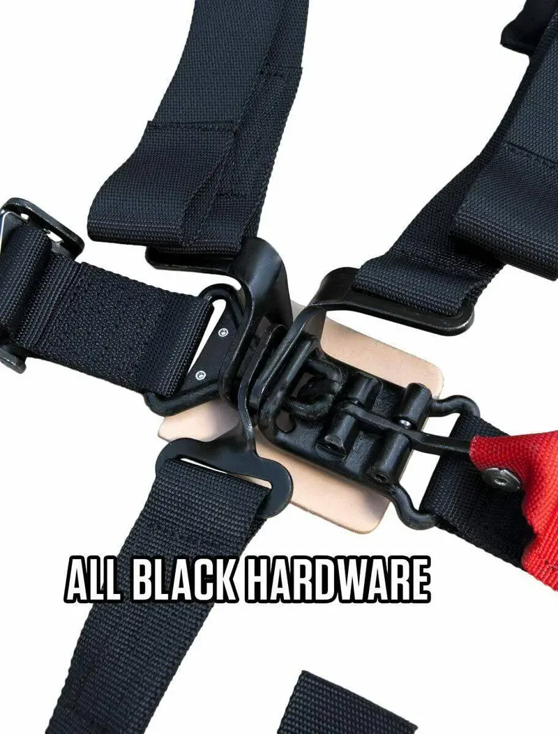 Prp 4.3 Orange 4-Point Adjustable Harness With 3" Belts & Sewn In Shoulder Pads 2
