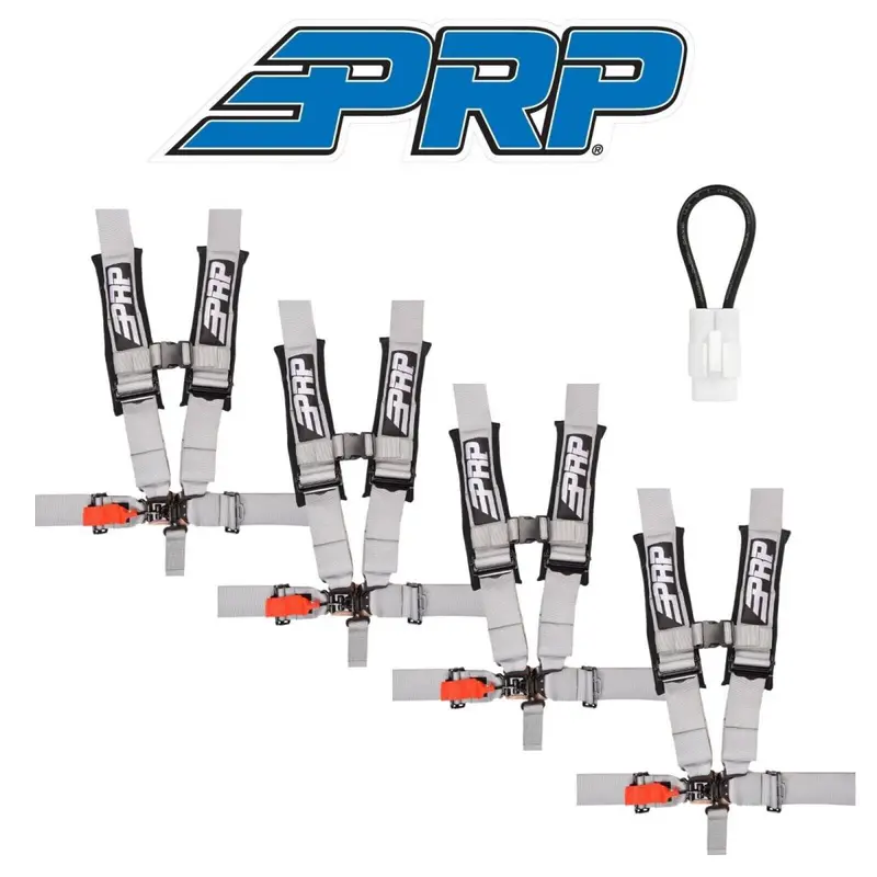 Prp (4) Gray 5-Point 3" Harness/Seat Belt Bypass Connector For Yamaha Yxz1000 1