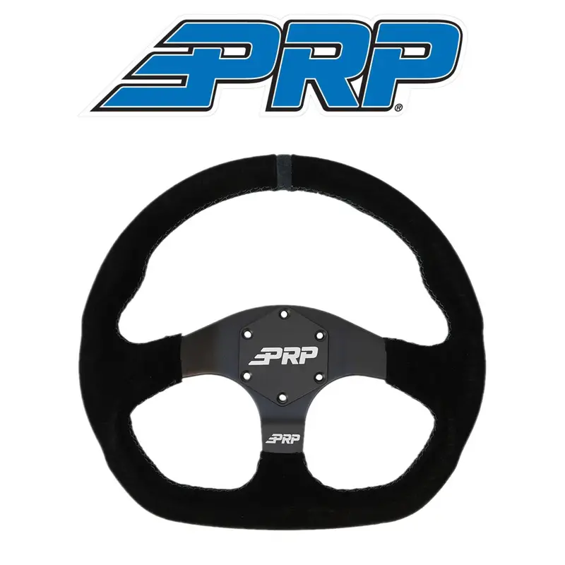 Prp Comp-R Suede Steering Wheel Black Stripe For Polaris Rzr/Can-Am Maverick 1