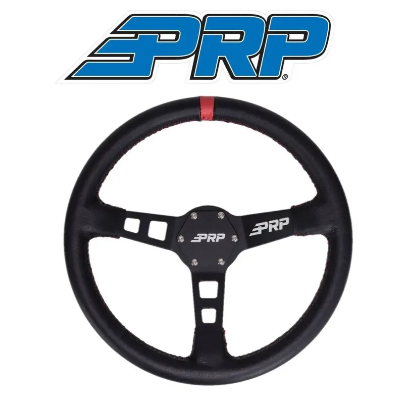 Prp Deep Dish Leather Wheel Red Stripe/6 Bolt Hub For Toyota Tacoma (2005-2021) 2