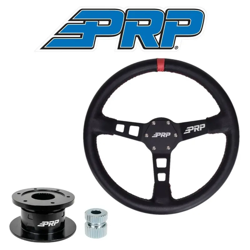 Prp Deep Dish Leather Wheel Red Stripe/Quick Release Hub For Yamaha Viking/Yxz 1