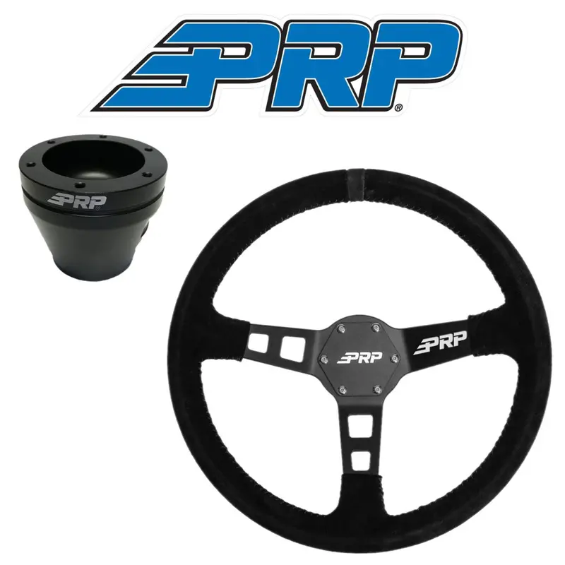 Prp Deep Dish Suede Wheel Black Stripe W/ Utv Hub Adapter For Polaris/Can-Am 1