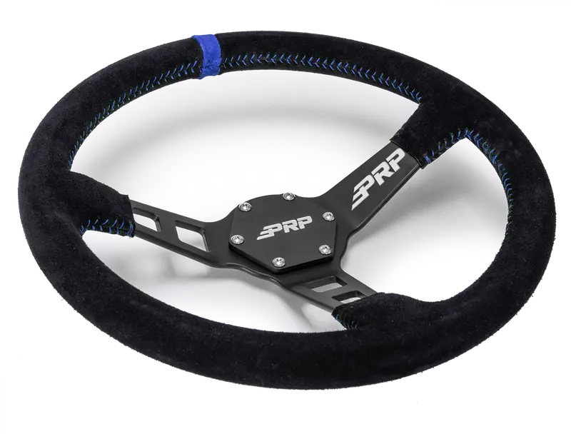 Prp Deep Dish Suede Wheel Blue Stripe W/ Utv Hub Adapter For Polaris/Can-Am 2