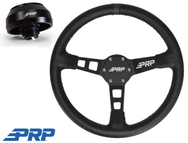 Prp Deep Leather Wheel Black Stripe/6 Bolt Hub For Toyota Tacoma (2005-2021) 1