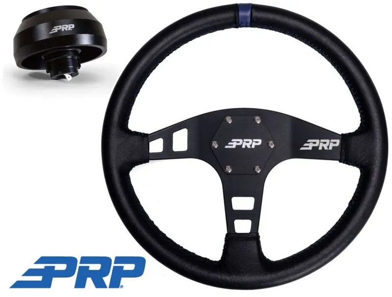 Prp Flat Leather Steering Wheel Blue Stripe/6 Bolt Hub Toyota Tacoma (2005-2021) 1