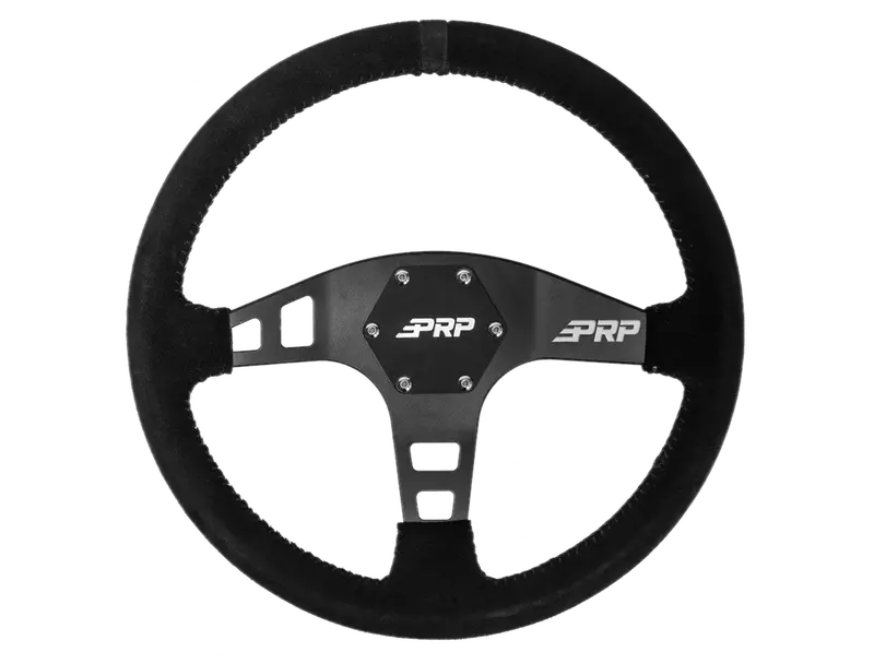 Prp Flat Suede Wheel Black Stripe With Utv Hub Adapter For Polaris & Can-Am 2