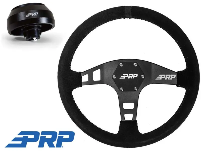 Prp Suede Steering Wheel Black Stripe/6 Bolt Hub For Toyota Tacoma (2005-2021) 1