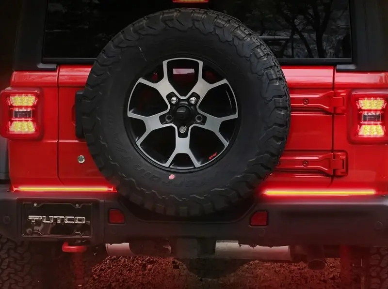 Putco 18" Pair Of Blade Led Tailgate Light Bars Red & White - Universal 1