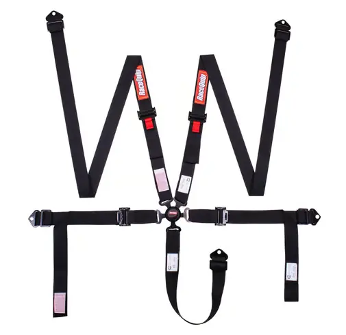 Racequip 5 Point Black Camlock Harness/Seat Belt Bypass/Clip-In Kit - Universal 1