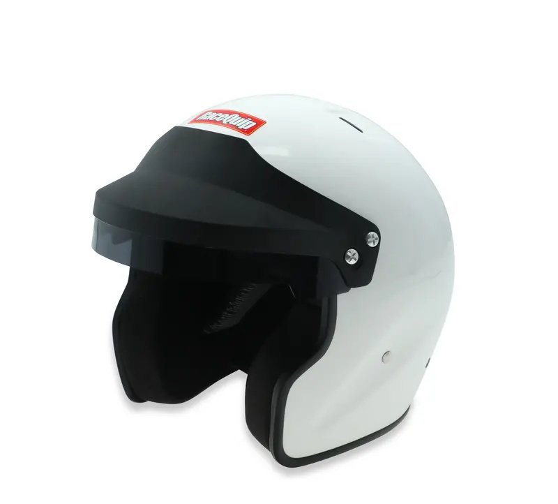 Racequip Of20 Snell Sa2020 Open Face Auto Racing Helmet, Medium, Gloss White 1