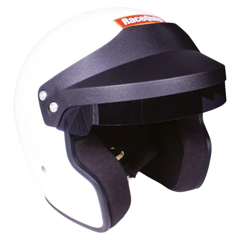 Racequip Of20 Snell Sa2020 Open Face Auto Racing Helmet, Medium, Gloss White 2