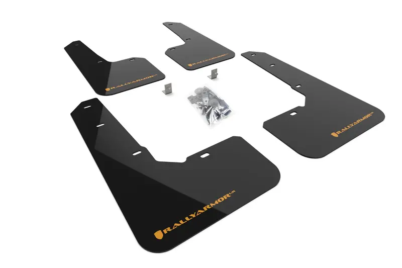 Rally Armor Black Mud Flaps W/ Orange Logo For 2022-2025 Subaru Outback Wilderness 1
