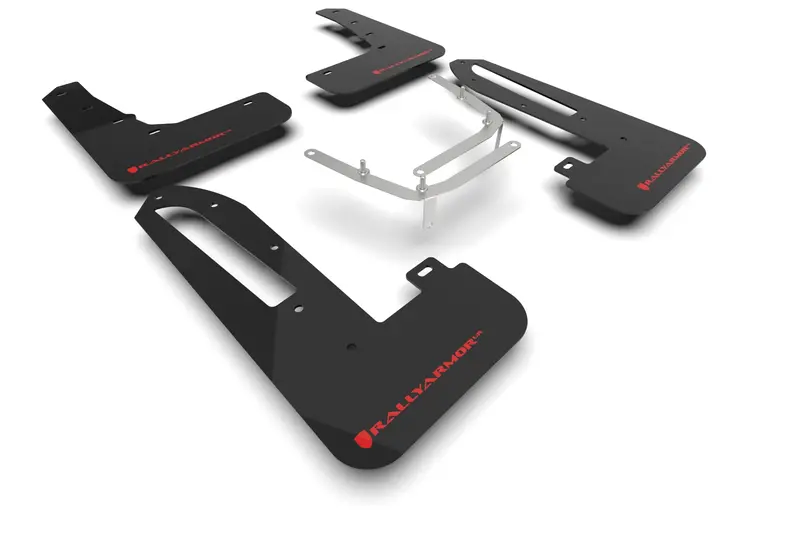 Rally Armor Black Mud Flaps W/ Red Logo For 2023-2025 Honda Civic Type R 1