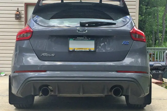 Rally Armor Black Ur Mud Flaps W/ Grey Logo For 2012-2019 Ford Focus St/Rs 2