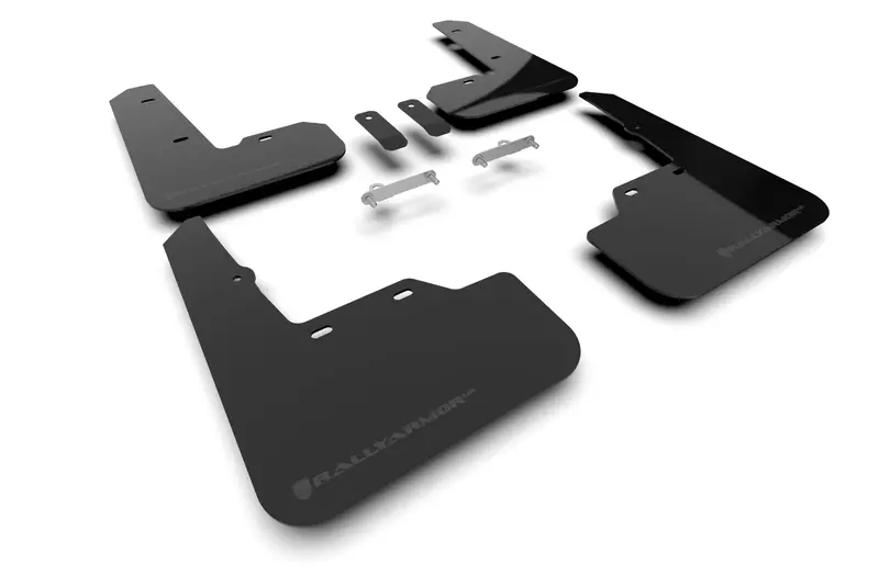Rally Armor Black Ur Mud Flaps W/ Metallic Black Logo For 2022-2024 Subaru Wrx 1