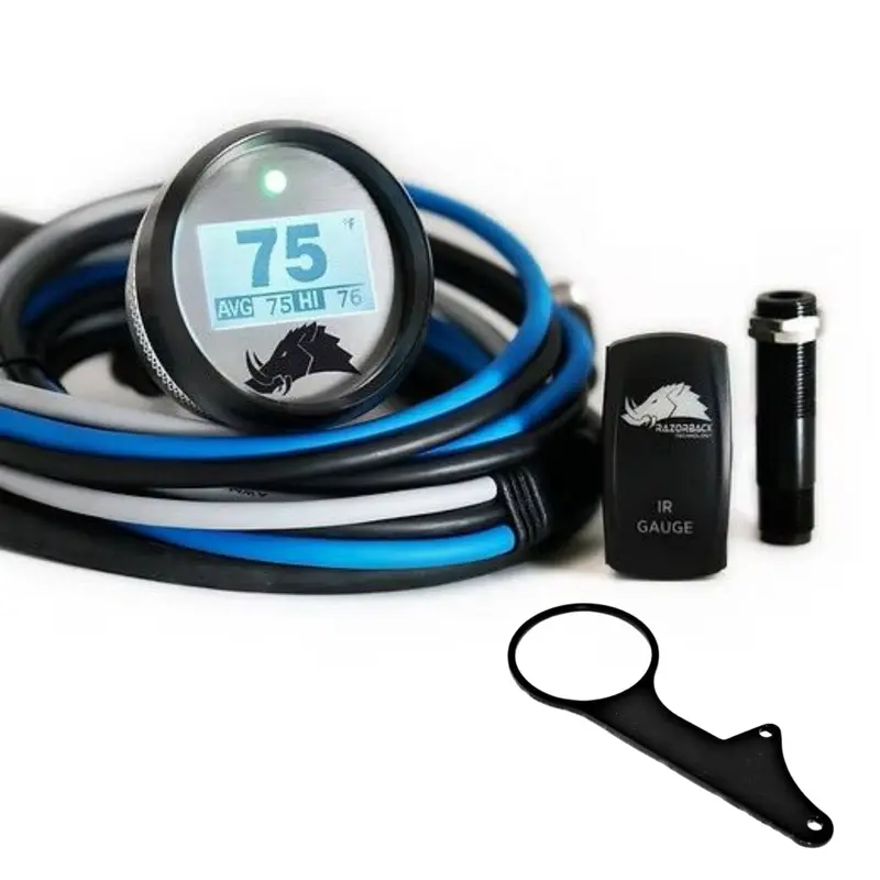 Razorback 3.2 Belt Temp Gauge/Left Side Mount For 2020-2025 Can-Am Maverick X3 Base - Black 1