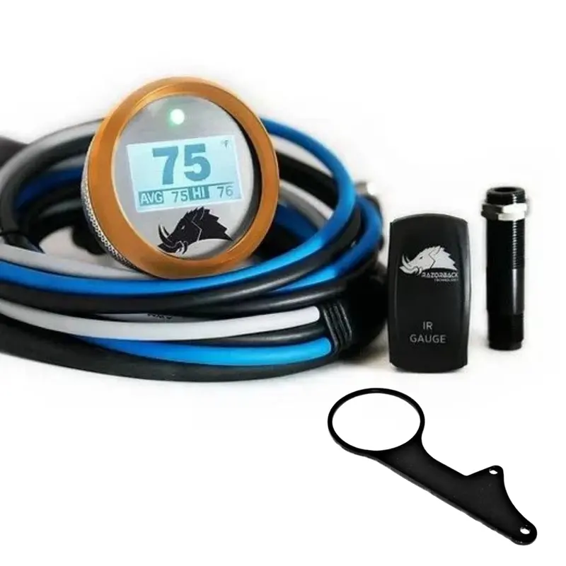 Razorback 3.2 Belt Temp Gauge/Left Side Mount For 2020-2025 Can-Am Maverick X3 Base - Orange 1