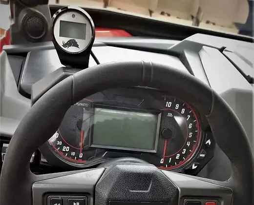 Razorback Belt Temp Gauge/Right Side Mount For 2020-2022 Polaris Rzr Pro Xp - Blue 2