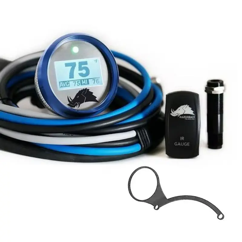 Razorback Belt Temp Gauge/Right Side Mount For 2021-2022 Can-Am X3 X-Series - Blue 1