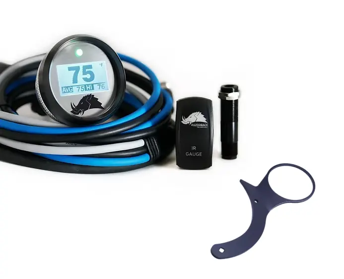 Razorback Black Belt Temp Gauge W/ Right Side Cluster Mount For 16-19 Can-Am X3 1