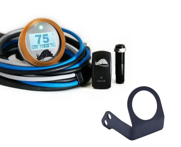 Razorback Orange Belt Temp Gauge W/ Pillar Mount For 2014-2018 Polaris Rzr 1