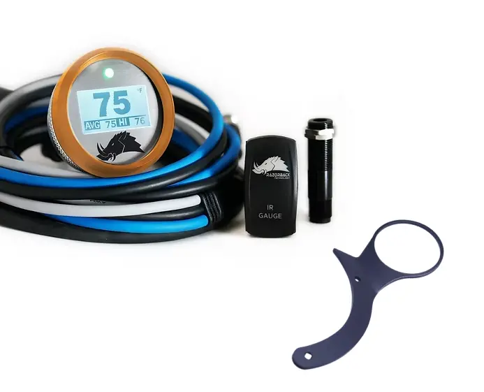 Razorback Orange Belt Temp Gauge W/ Right Side Cluster Mount For 16-19 Can-Am X3 1