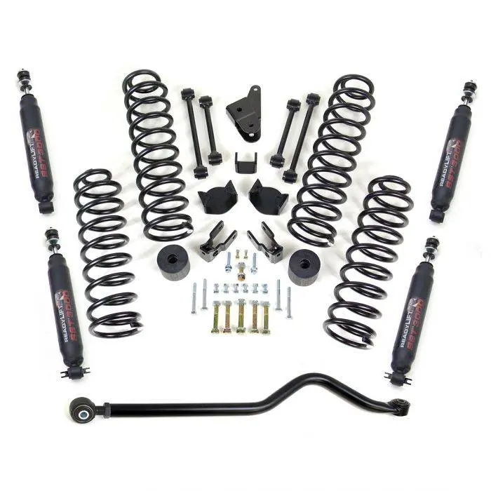 Readylift 4" Coil Spring Lift Kit With Adjustable Track Bar & Sst3000 Shocks For 07-18 Jeep Wrangler Jk 1