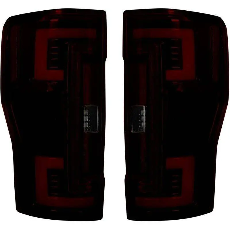 Recon Dual U-Bar Dark Red Lens Oled Tail Lights For 2017-2019 Ford Super Duty 1