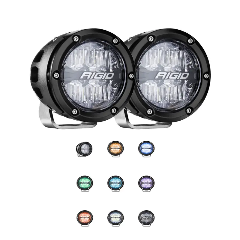 Rigid 360-Series 4" Drive Optic Universal Led Light Pods W/ Rgbw Backlighting 1