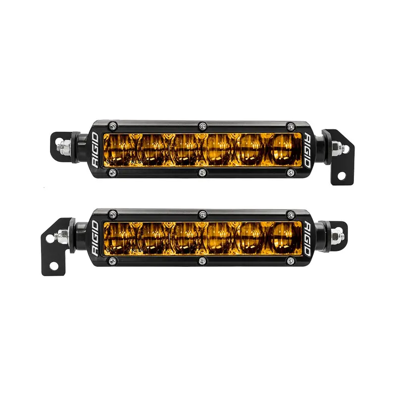 Rigid 6" Sr-Series Selective Yellow Sae Fog Light Kit For 2022-2026 Toyota Tundra/Tacoma/4Runner/Sequoia 2
