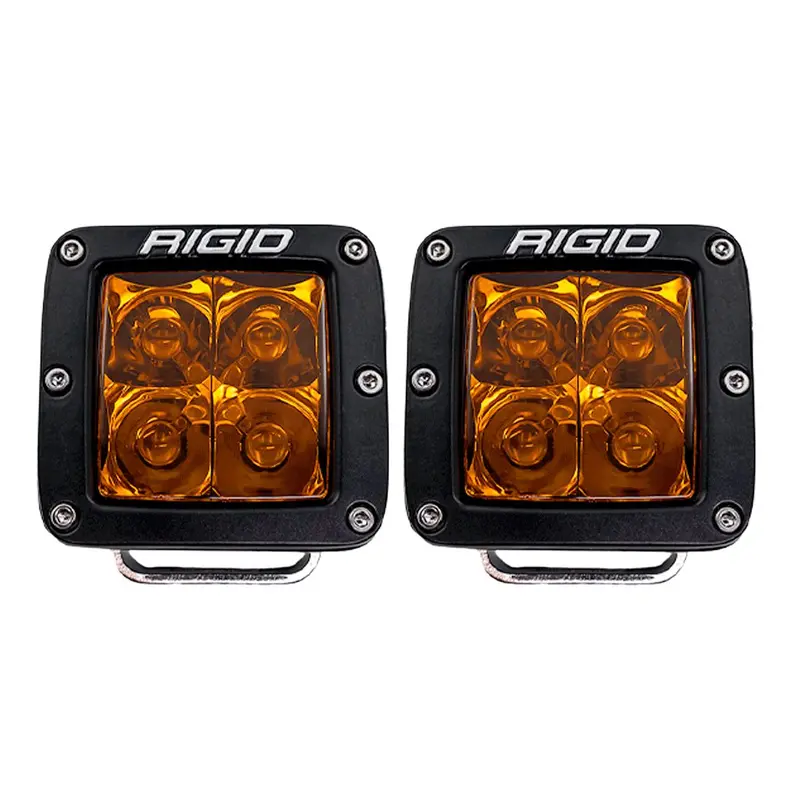 Rigid Industries D-Series Spot Led Light Pods W/ Amber Pro Lens (Pair) Universal 2