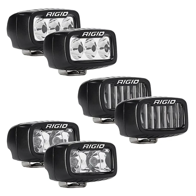 Rigid Industries Mod Bumper Triple Sr-M Led Fog Light Kit For 2021-2025 Ford Bronco 2
