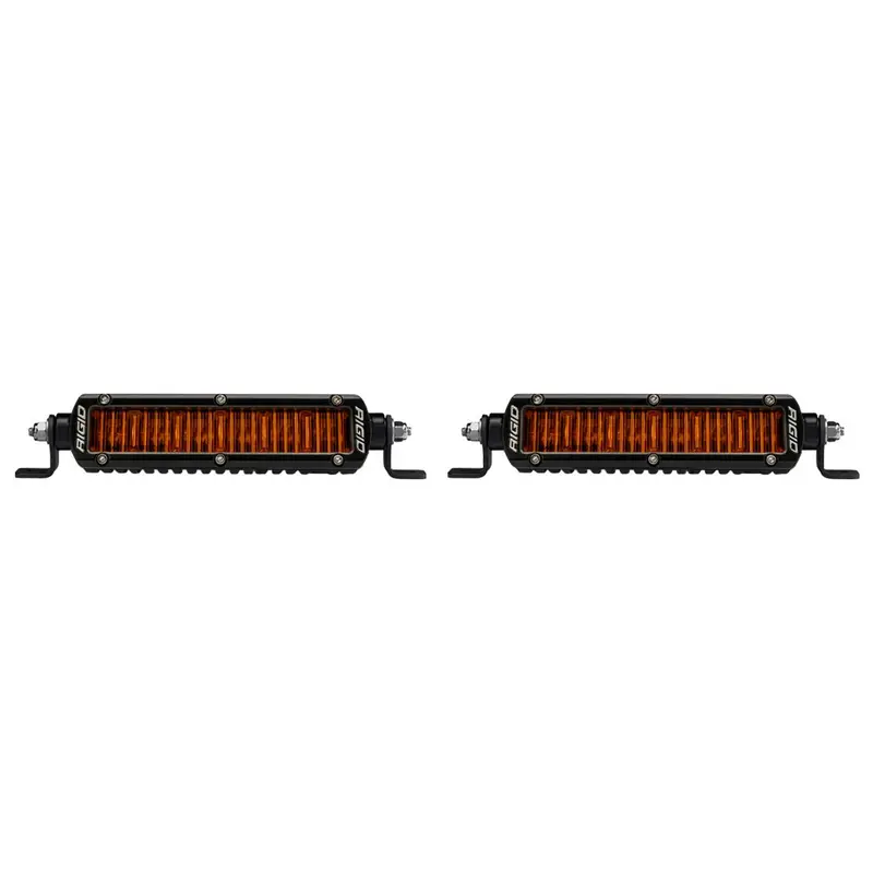 Rigid Industries Sr-Series Sae 6 Inch Universal Led Light Bars W/ Amber Pro Lens 1