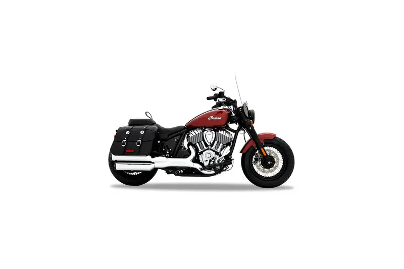 Rinehart Chrome 4" Slip-On Mufflers W/ Black End Caps | 2022+ Indian Chief Models 1