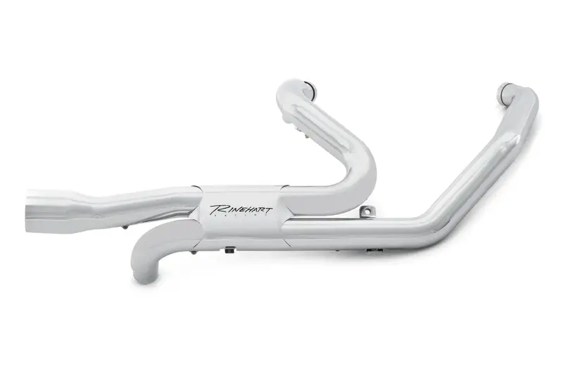 Rinehart Chrome Slimline Dual Header With Baffles For Harley-Davidson Touring 17+ 1