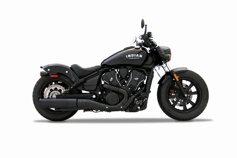 Rinehart Dbx45 4.5 Inch Black 2-Into-1 Slip-On Muffler Exhaust For 2025-2026 Indian Scout 1