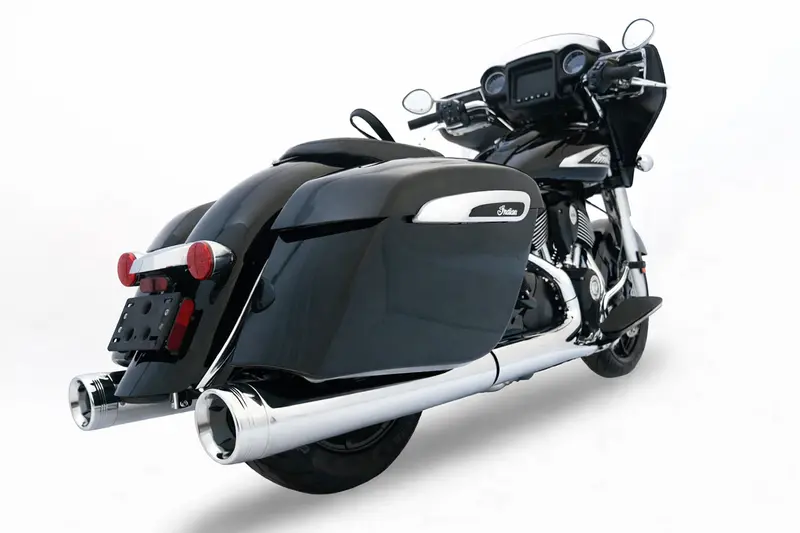 Rinehart Dbx45 4.5In Chrome Slip-On Muffler Exhaust For 2014–2026 Indian Bagger 1