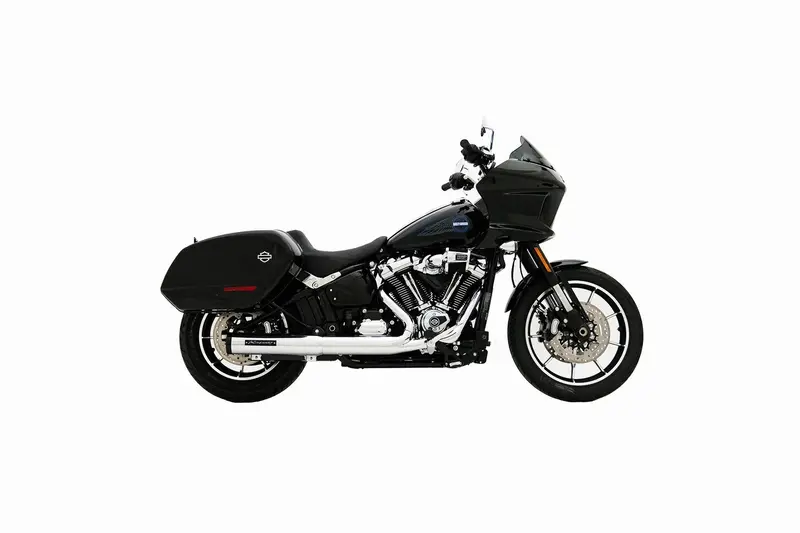 Rinehart Racing Hp40 4In Chrome 2 Into 1 Slip-On Muffler For 2025-2026 Harley Davidson Softail M8 117 1