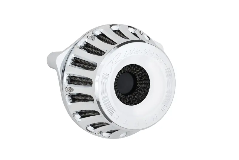 Rinehart Racing Moto Chrome Inverted Air Cleaner For 2017–2023 Harley Davidson M8 Touring & Softail 1