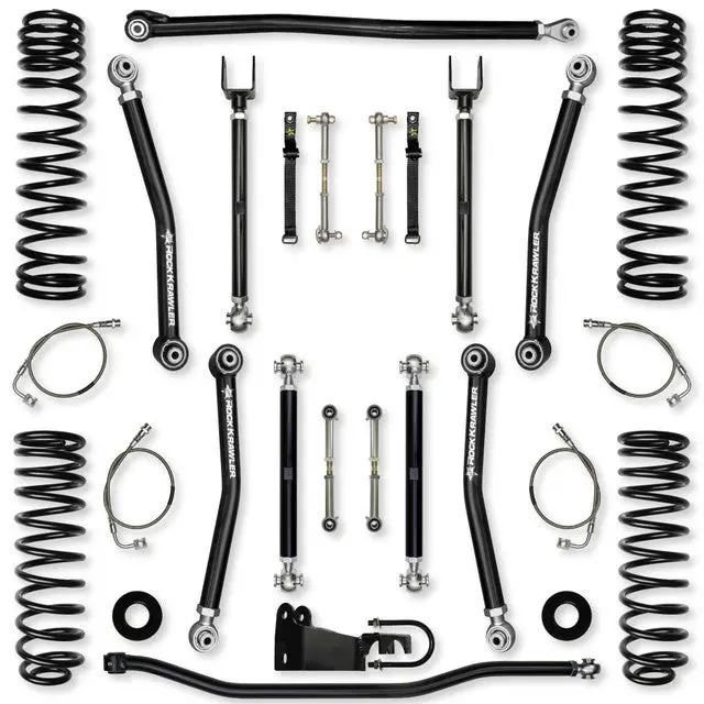 Rock Krawler 3.5-Inch X-Factor Mid-Arm Lift Kit For 2007-2008 Jeep Wrangler Jk 1