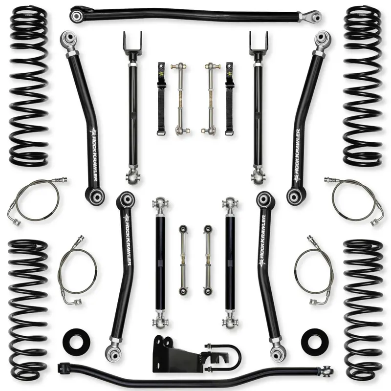 Rock Krawler 3.5 Inch X Factor Mid-Arm Suspension Lift Kit For 2007-2018 Jeep Wrangler Jku 1