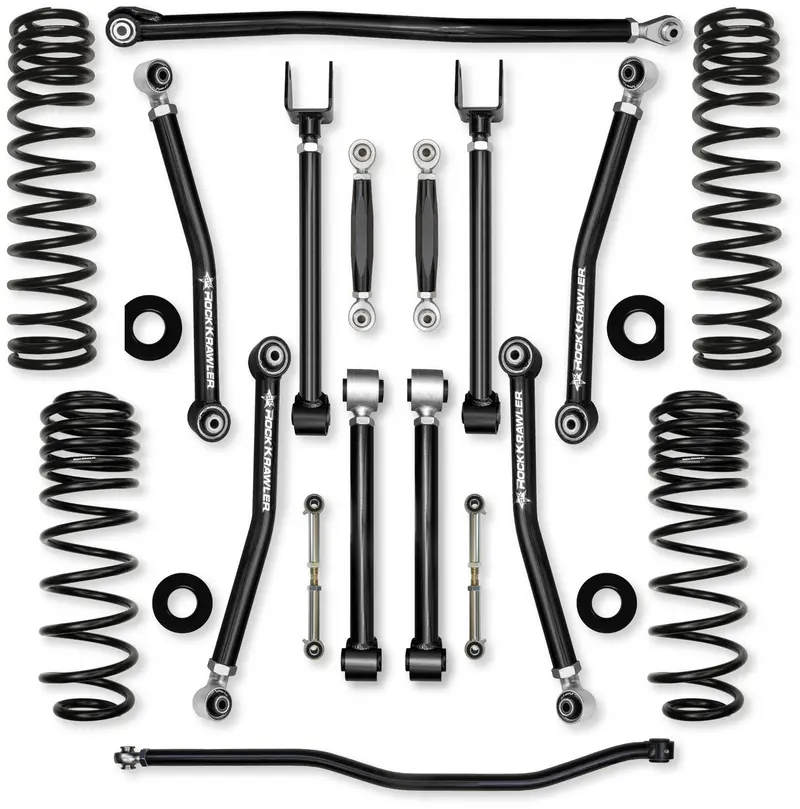 Rock Krawler 4.5-Inch Adventure X Mid-Arm Front & Rear Lift Kit For 2021+ Jeep Wrangler Jlu (392) 1