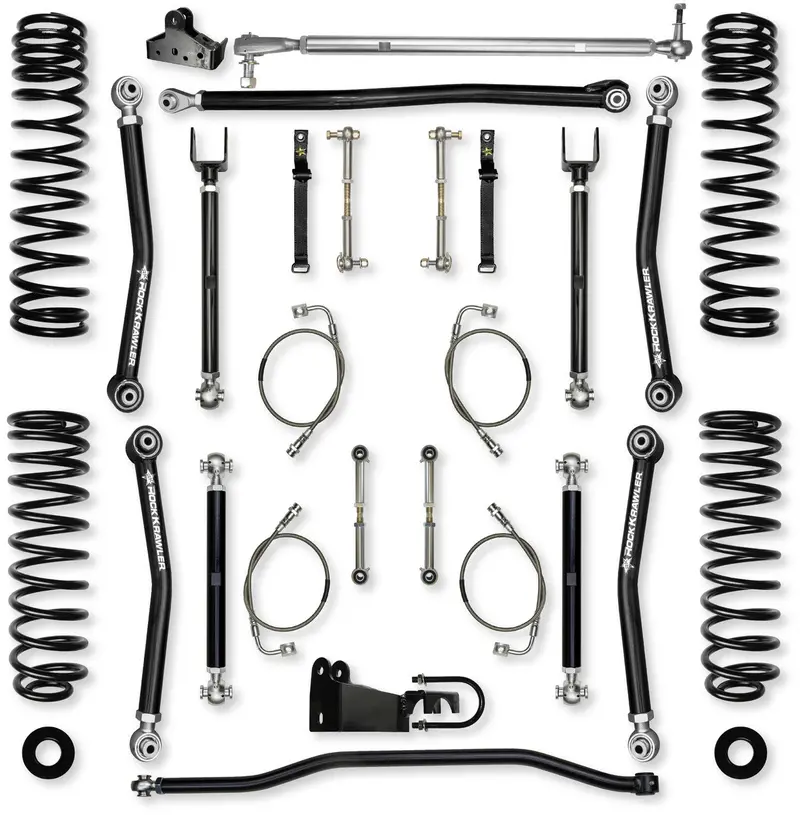 Rock Krawler 4.5 Inch X-Factor Mid-Arm Suspension Lift Kit For 2007-2018 Jeep Wrangler Jk 1
