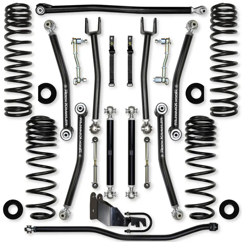 Rock Krawler 4.5-Inch X Factor Mid-Arm Suspension Lift Kit For 2018+ Jeep Wrangler Jlu 1