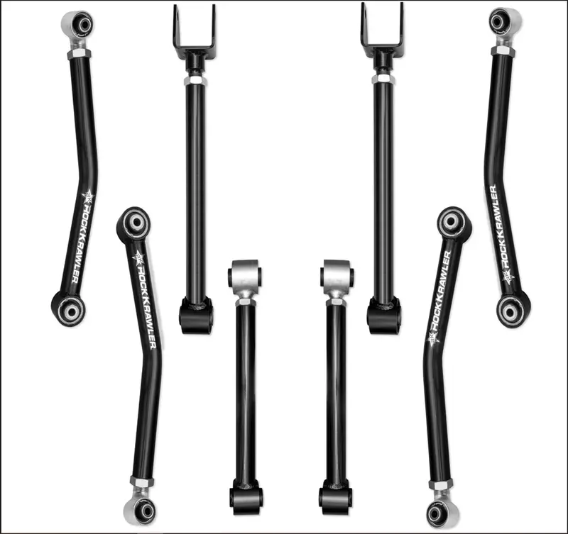 Rock Krawler Adventure-X Front & Rear Control Arm Kit For 2007-2018 Jeep Wrangler Jk/Jku 1