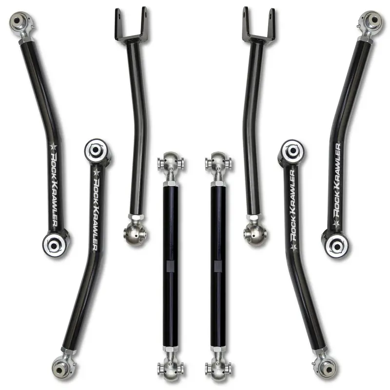 Rock Krawler X-Factor Front & Rear Control Arm Package For 2018+ Jeep Wrangler Jl/Jlu 1